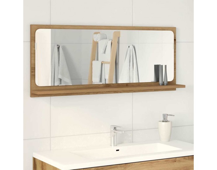 Sonata H Огледална рафт с рафт Занятчийски дъб 90 x 10.5 x 37 cm