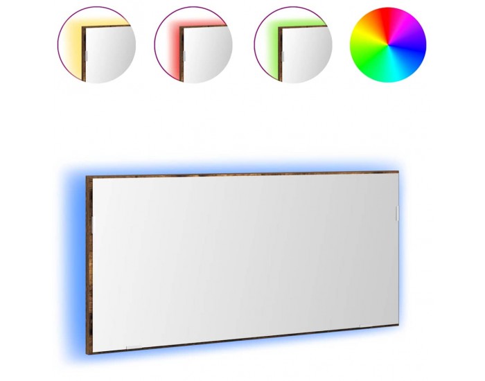 Sonata H Огледало за баня Кафяво 80 x 8.5 x 37 см Инженерно дърво