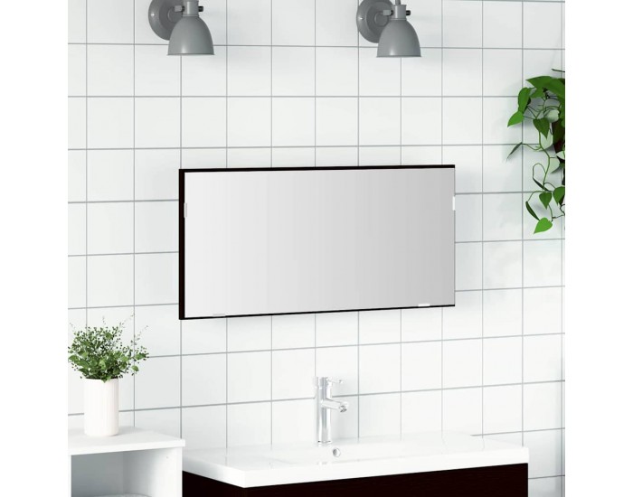 Sonata H Огледало за баня Черен дъб 80 x 8.5 x 37 см Инженерно дърво