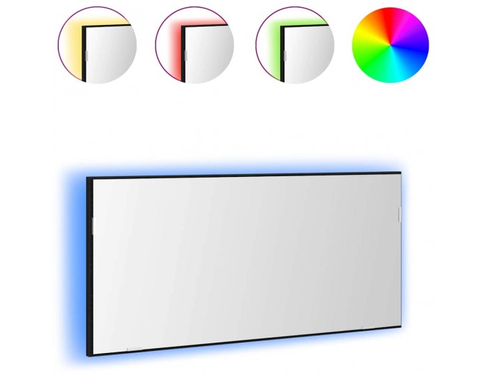 Sonata H Огледало за баня Черен дъб 80 x 8.5 x 37 см Инженерно дърво