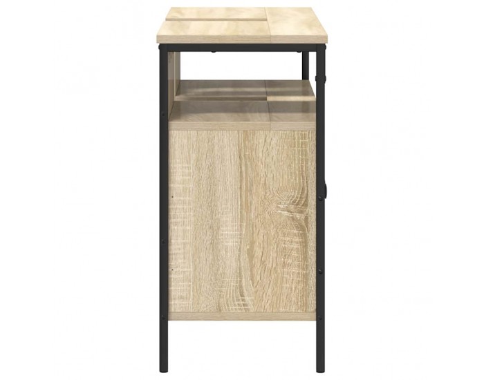 Sonata H Шкаф за мивка в баня Кафяво 80 x 30 x 60 cm Инженерно дърво