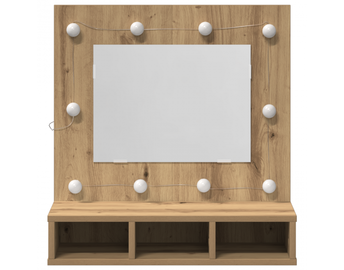 Sonata H Шкаф с огледало дъб артизан 62 x 31.5 x 62 см Инженерно дърво