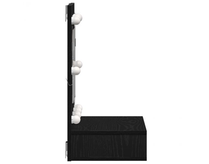 Sonata H Шкаф с огледало Черен дъб 62 x 31.5 x 62 см Инженерно дърво