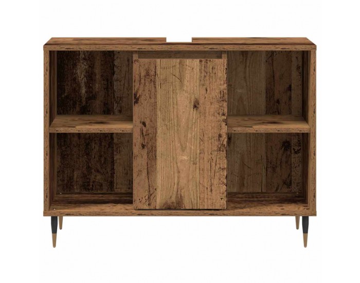 Sonata H Шкаф за баня с рафт Старо дърво 80 x 33 x 60 см Инженерно дърво