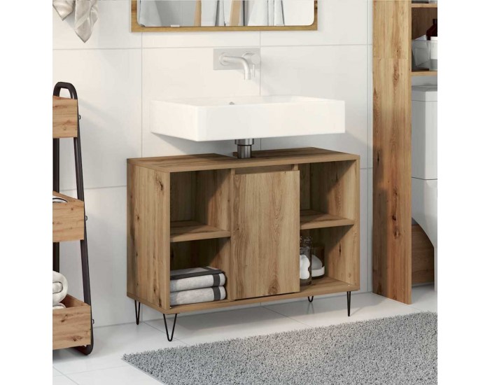 Sonata H Шкаф за баня с рафт дъб артизан 80 x 33 x 60 см Инженерно дърво