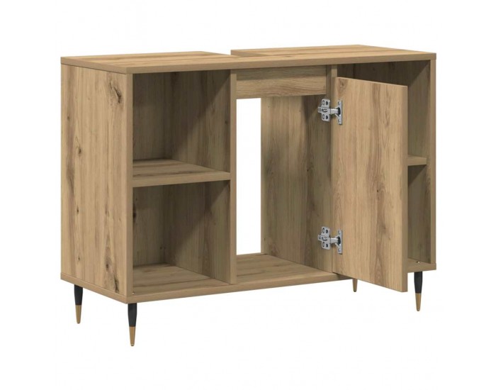 Sonata H Шкаф за баня с рафт дъб артизан 80 x 33 x 60 см Инженерно дърво