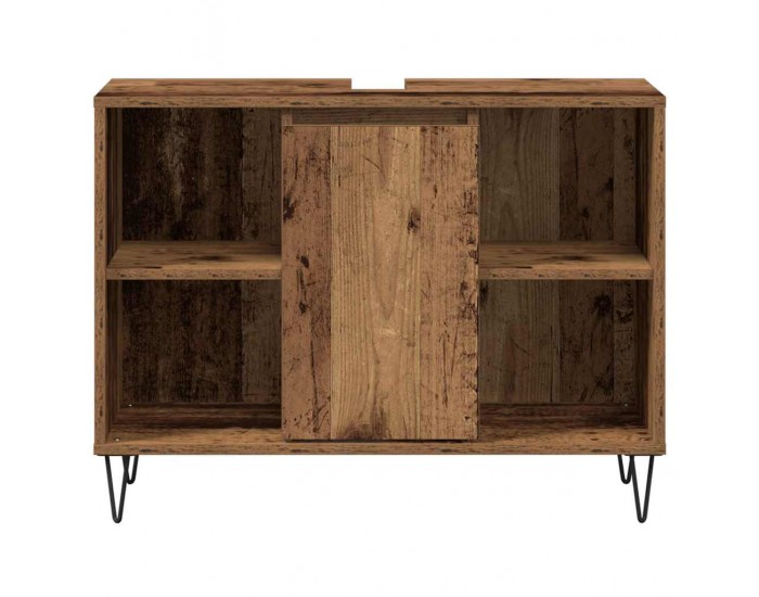 Sonata H Шкаф за баня с рафт Старо дърво 80 x 33 x 60 см Инженерно дърво