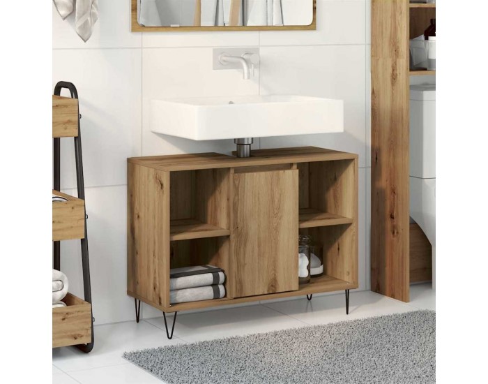 Sonata H Шкаф за баня с рафт дъб артизан 80 x 33 x 60 см Инженерно дърво