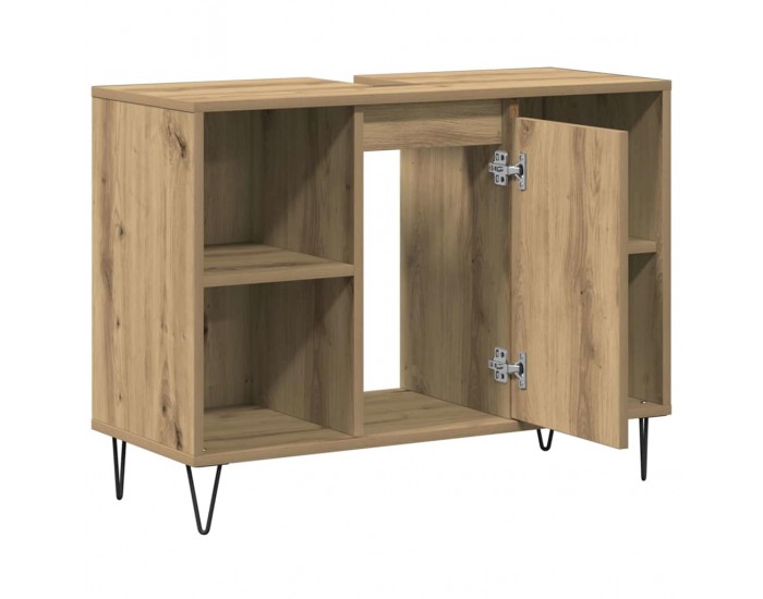 Sonata H Шкаф за баня с рафт дъб артизан 80 x 33 x 60 см Инженерно дърво