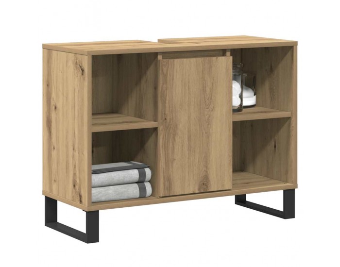 Sonata H Шкаф за баня с рафт дъб артизан 80 x 33 x 60 см Инженерно дърво