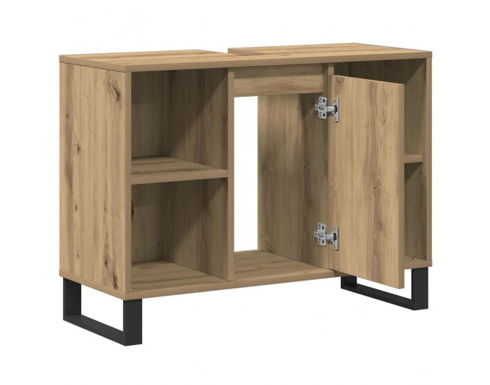 Sonata H Шкаф за баня с рафт дъб артизан 80 x 33 x 60 см Инженерно дърво