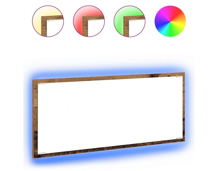 Sonata H Огледало Старо дърво 90 x 8.5 x 37 см Инженерно дърво