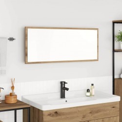 Sonata H Огледало дъб артизан 90 x 8.5 x 37 см Инженерно дърво - Шкафове за баня