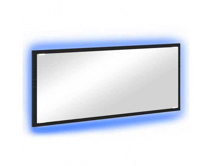 Sonata H Огледало с огледало Черен дъб 90 x 8.5 x 37 см Инженерно дърво