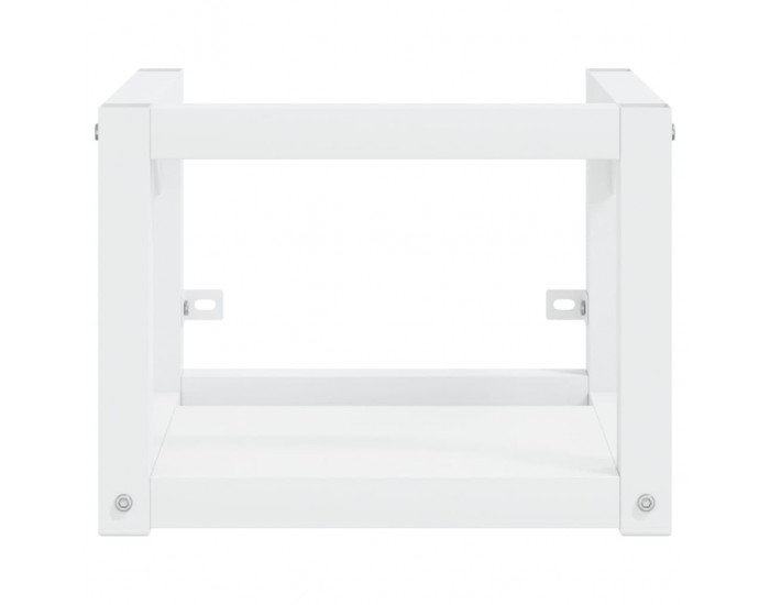 Sonata H Рамка за мивка за баня с вграден умивалник, бяла, желязна