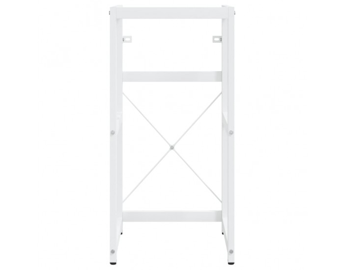 Sonata H Рамка за мивка за баня с вграден умивалник, бяла, желязна