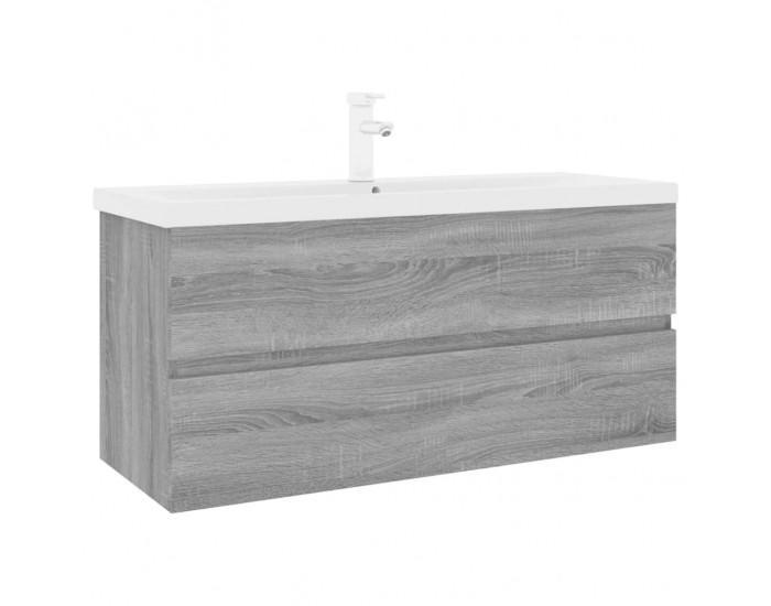 Sonata H Шкаф за мивка с вградена мивка, сив сонома, инженерно дърво