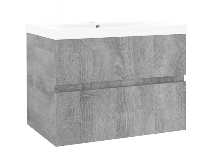 Sonata H Шкаф за мивка с вградена мивка, сив сонома, инженерно дърво