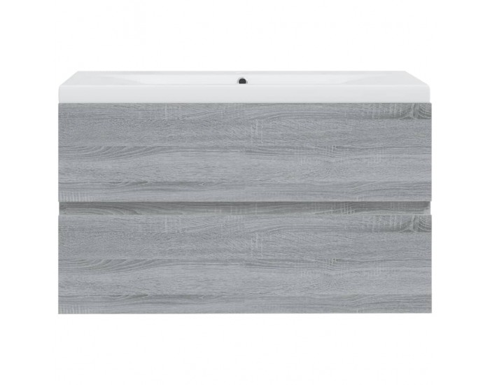 Sonata H Шкаф за мивка с вградена мивка, сив сонома, инженерно дърво