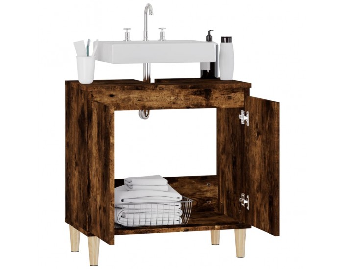 Sonata H Шкаф за мивка, опушен дъб, 58x33x60 см, инженерно дърво