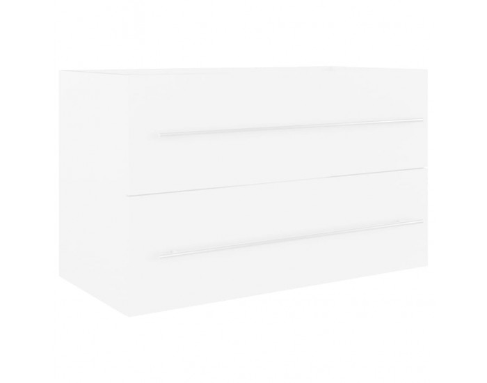 Sonata H Шкаф за баня с вградена мивка, бял, ПДЧ