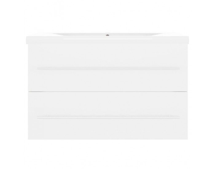 Sonata H Шкаф за баня с вградена мивка, бял, ПДЧ