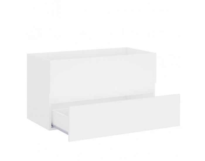 Sonata H Шкаф за баня с вградена мивка, бял, инженерно дърво