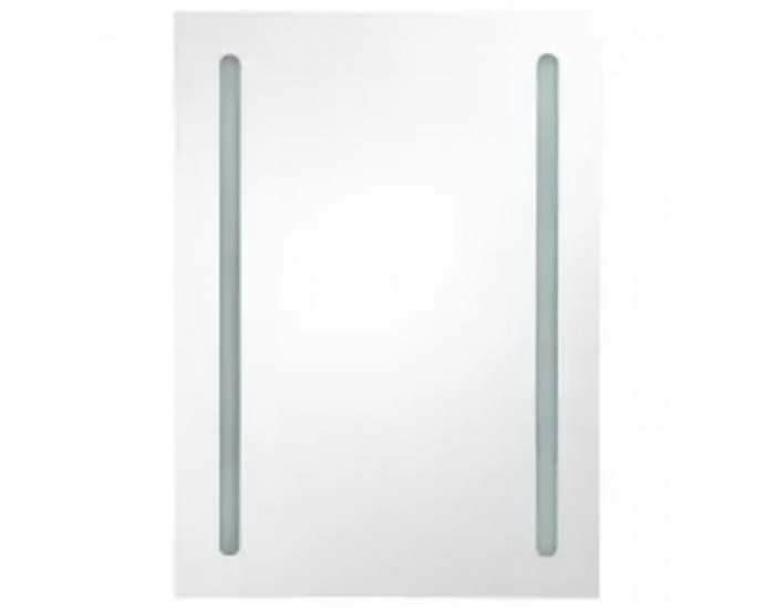 Sonata H LED шкаф с огледало за баня, бетонно сив, 50x13x70 см