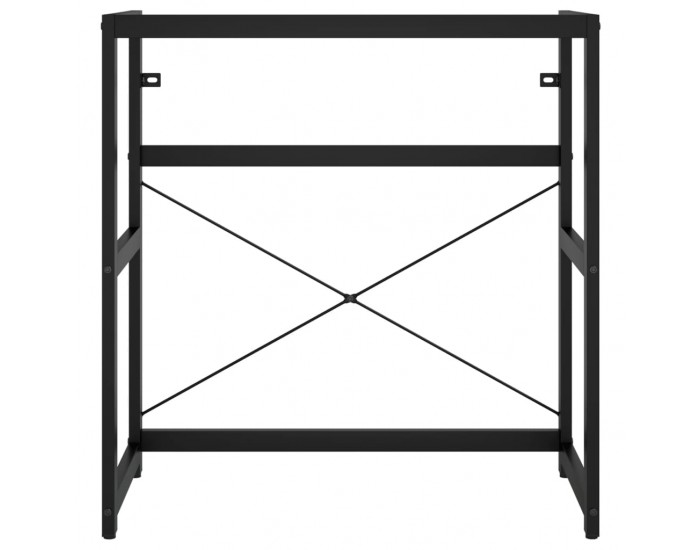 Sonata H Рамка за мивка за баня, черна, 79x38x83 см, желязо