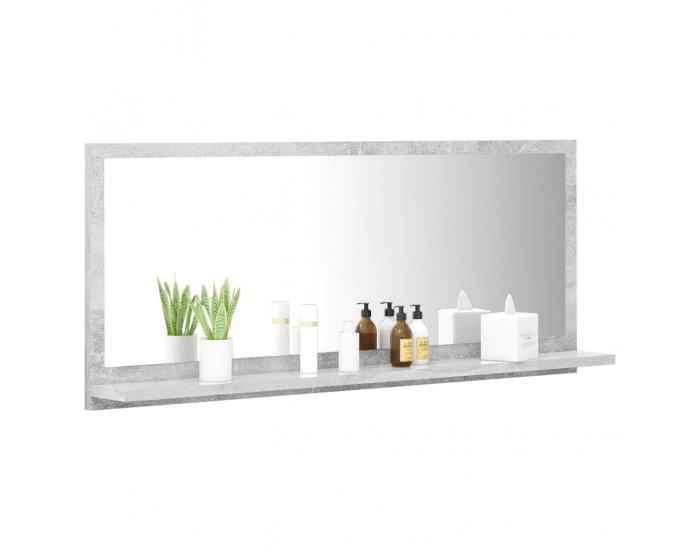 Sonata H Огледало за баня, бетонно сиво, 90x10,5x37 см, ПДЧ