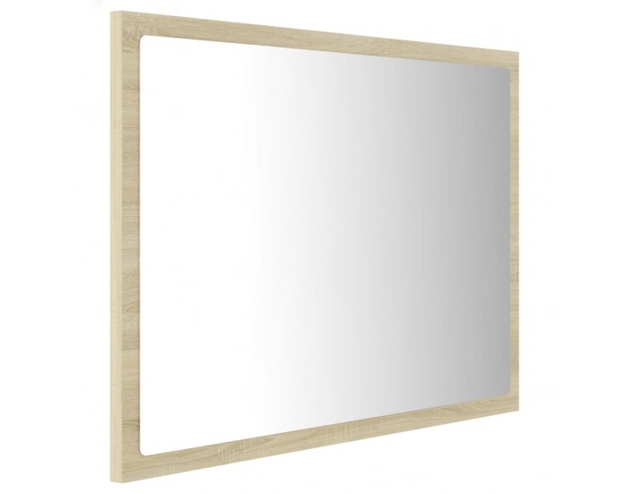 Sonata H LED огледало за баня, дъб сонома, 60x8,5x37 см, акрил