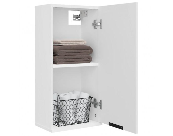Sonata H Шкаф за баня за стенен монтаж, бял, 32x20x67 см