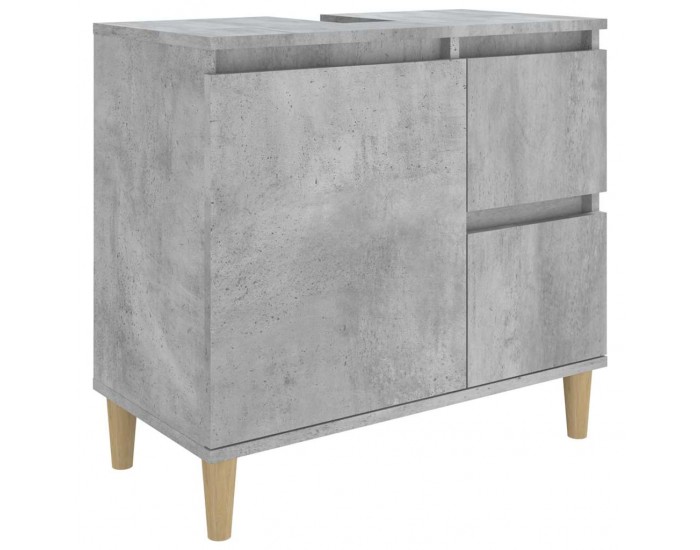 Sonata H Шкаф за баня, бетонно сив, 65x33x60 см, инженерно дърво