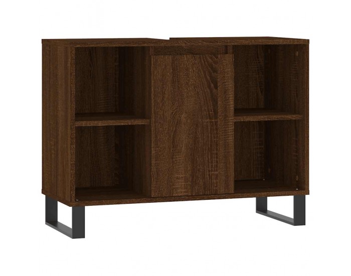 Sonata H Шкаф за баня, кафяв дъб, 80x33x60 см, инженерно дърво