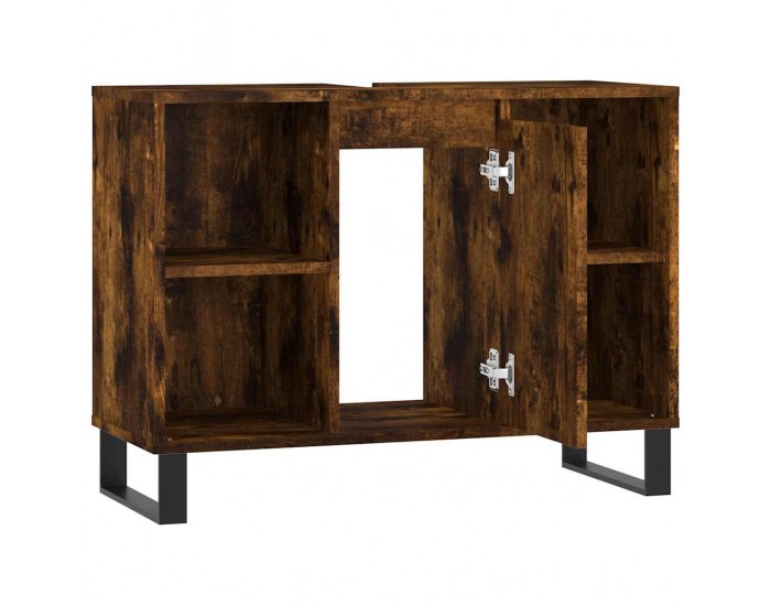 Sonata H Шкаф за баня, опушен дъб, 80x33x60 см, инженерно дърво