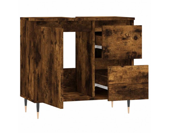 Sonata H Шкаф за баня, опушен дъб, 65x33x60 см, инженерно дърво