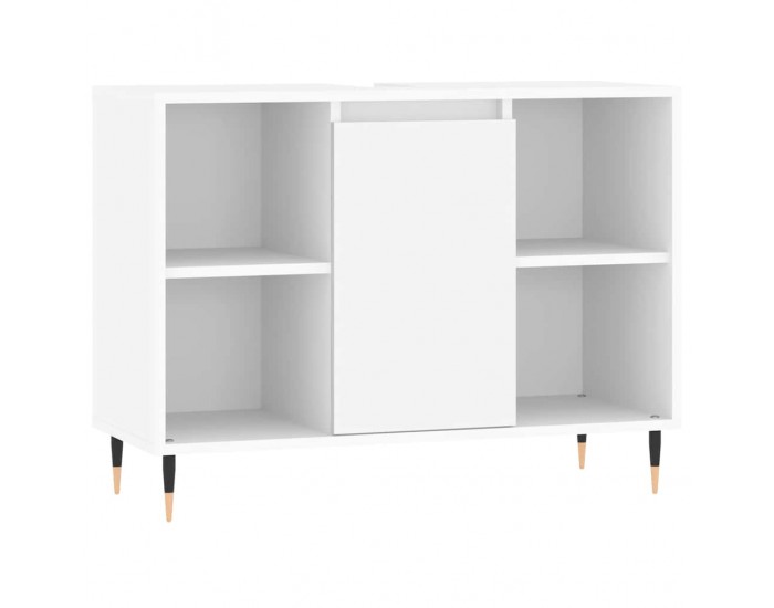 Sonata H Шкаф за баня, бял, 80x33x60 см, инженерно дърво