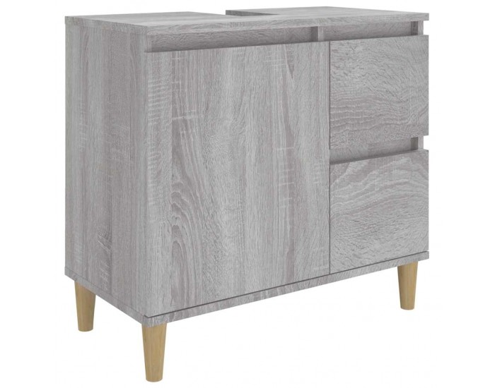 Sonata H Шкаф за баня, сив сонома, 65x33x60 см, инженерно дърво