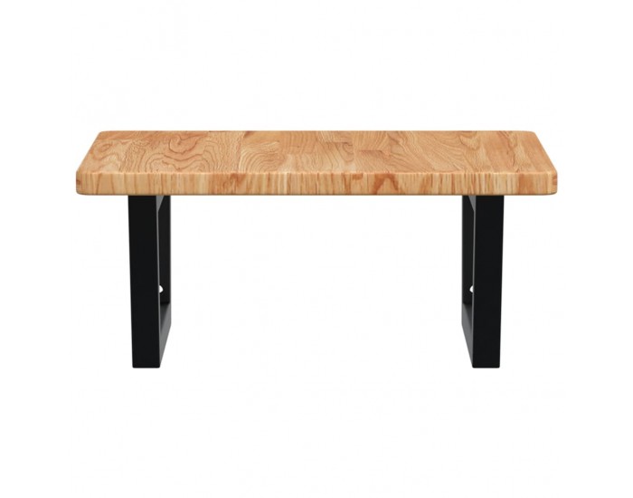 Sonata H Стенен рафт за мивка, стомана и масивно дърво дъб