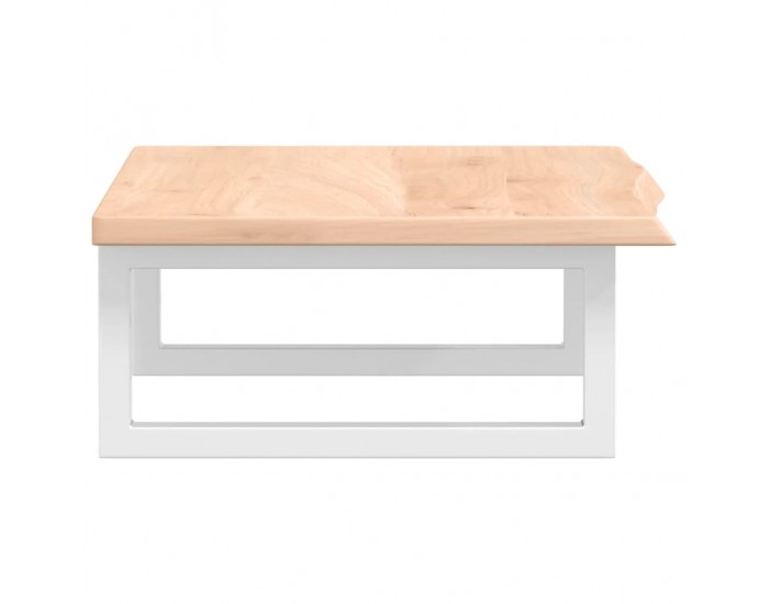 Sonata H Стенен рафт за мивка, стомана и масивно дърво дъб