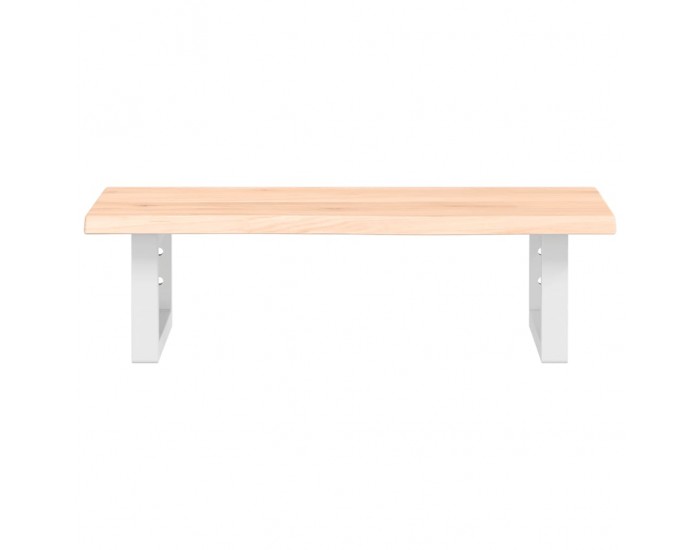 Sonata H Стенен рафт за мивка, стомана и масивно дърво дъб