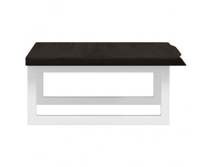 Sonata H Стенен рафт за мивка, стомана и масивно дърво дъб