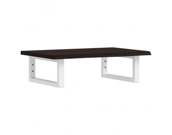 Sonata H Стенен рафт за мивка, стомана и масивно дърво дъб