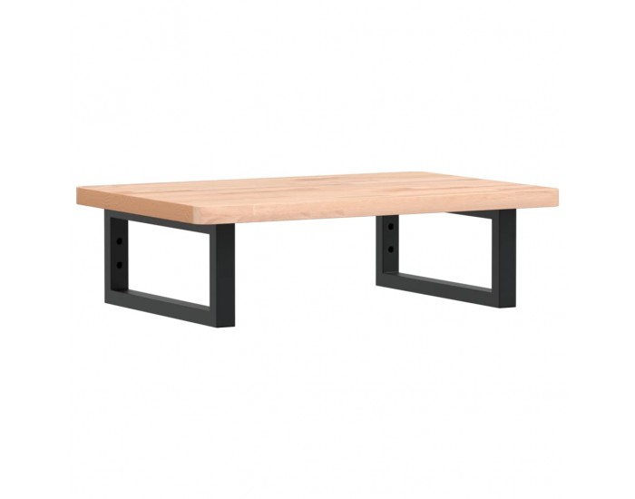 Sonata H Стенен рафт за мивка, стомана и масивно дърво бук