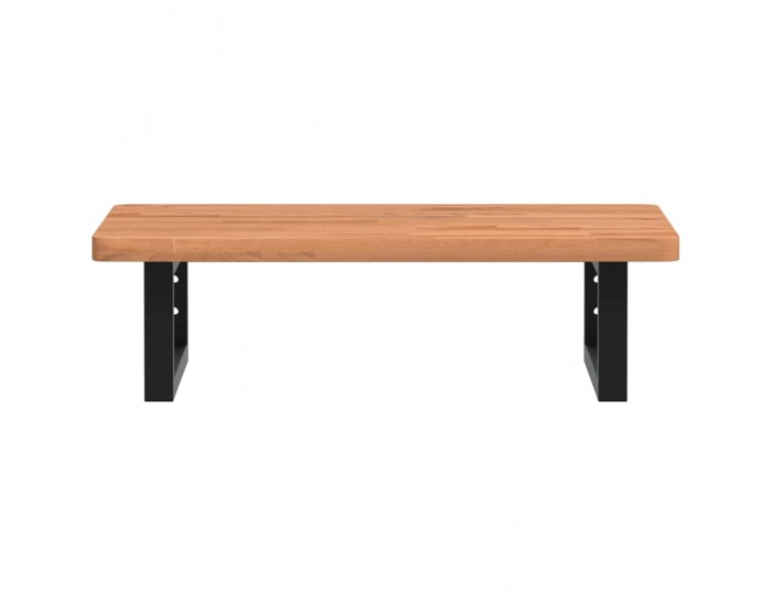 Sonata H Стенен рафт за мивка, стомана и масивно дърво бук