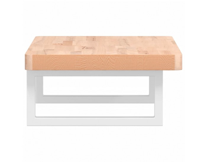 Sonata H Стенен рафт за мивка, стомана и масивно дърво бук