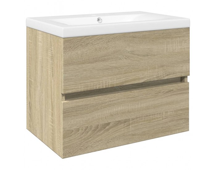 Sonata H Комплект мебели за баня от 2 части, керамика и инженерно дърво