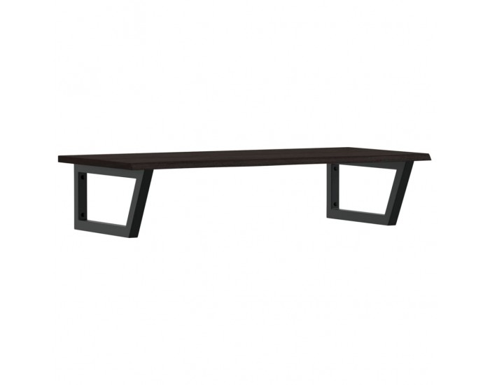 Sonata H Стенен рафт за мивка, стомана и масивно дърво дъб