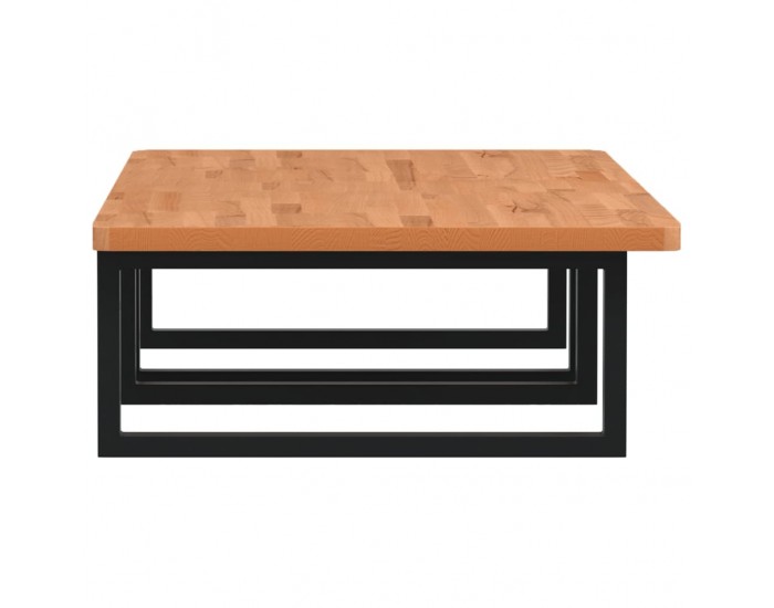 Sonata H Стенен рафт за мивка, стомана и масивно дърво бук