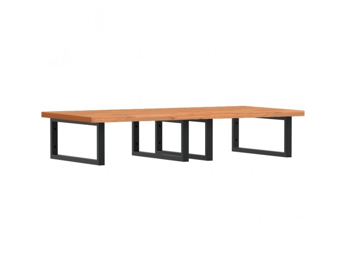 Sonata H Стенен рафт за мивка, стомана и масивно дърво бук